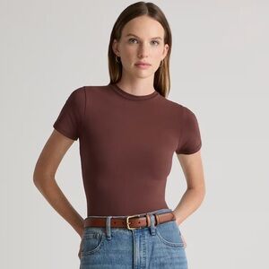 NWT Set of 3 Quince Stretch Jersey Tees, Size S